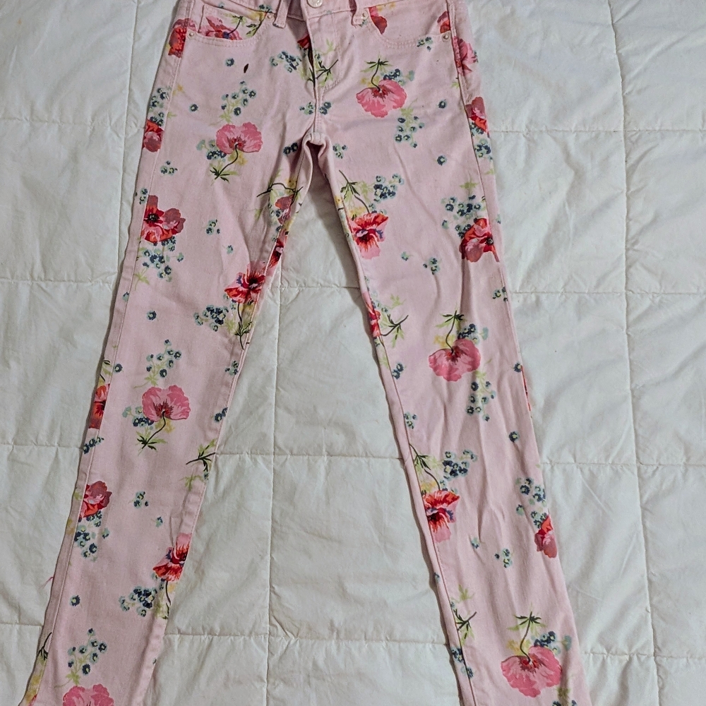 GAP Kids Pink Floral Casual Bottoms